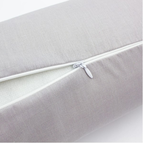 Фото - Подушка валик MirSon №8349 Naturale Line 16-5703 Light Gray BamBoo 100х20 см (2200006250845)