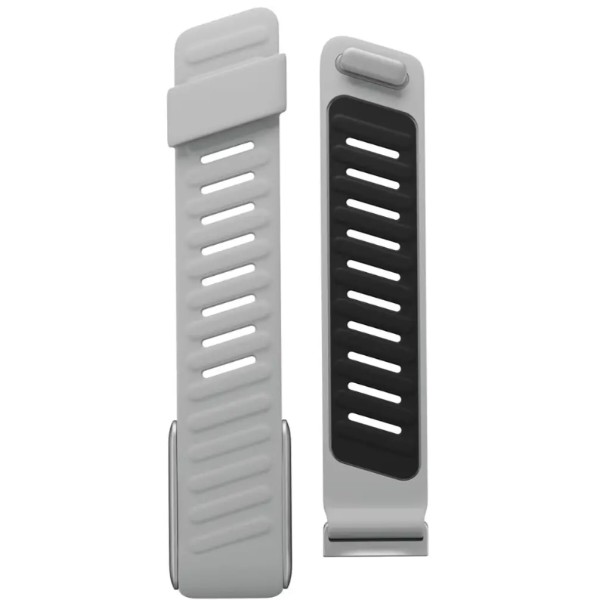Фото - Ремешок для фитнес-браслета Armorstandart Silicone Tech for Whoop 5.0 Grey with Silver (ARM93098)