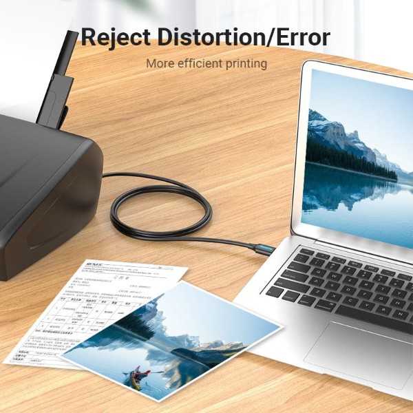 Фото - Кабель USB type A - USB type B Vention USB AM-BM, 1.0 м (COQBF)