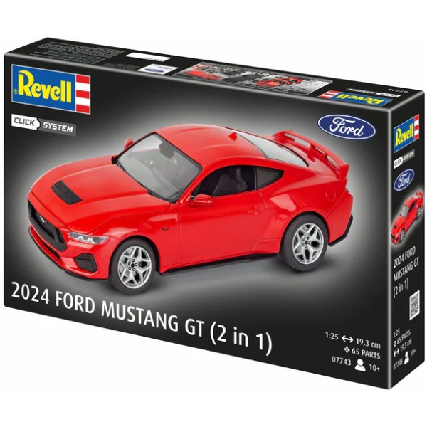 Фото - Набор для моделирования техники Revell модель автомобиль Ford Mustang GT 2024 1:25 (RVL-07743)