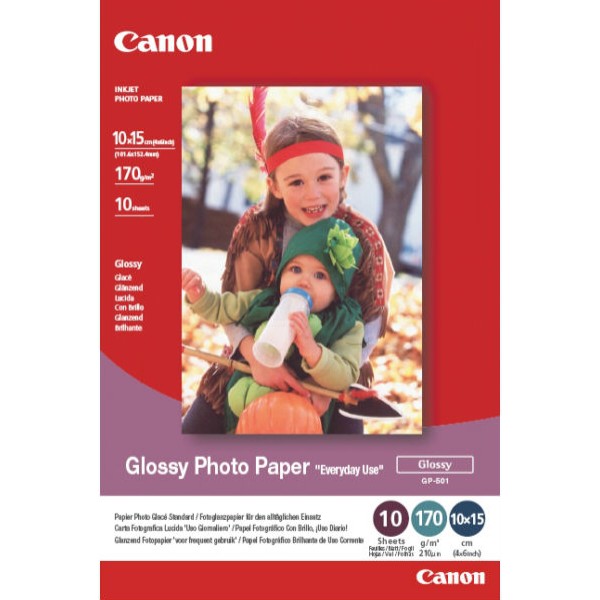 Фото - Фотопапір 10х15 Canon 4''х 6'' Glossy GP-501 10л. (0775B005)