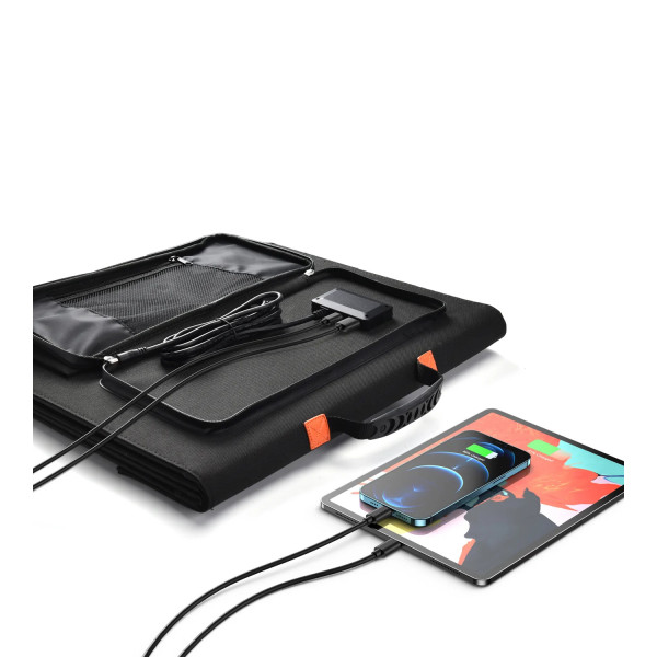 Фото - Портативна сонячна панель Choetech 120W 1x120W,1хUSB QC3.0 18W,1хUSB-C PD3.0 60W, 1xUSBA 12W (SC008)