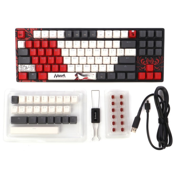 Фото - Клавиатура проводная игровая Bloody S87 (Naraka)