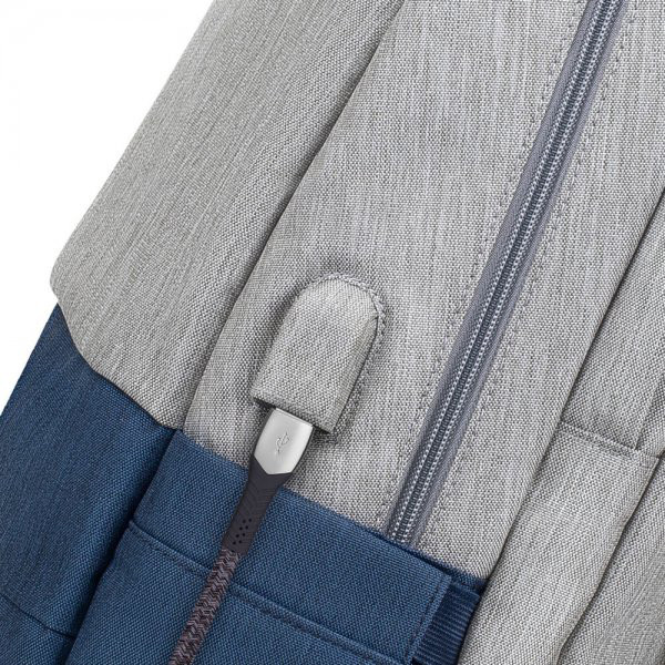Фото - Рюкзак для ноутбуку RIVACASE 7567 Grey/Dark Blue