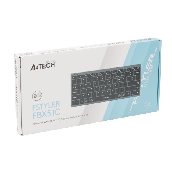Фото - Клавиатура беспроводная A4tech Fstyler FBX51C (Grey)