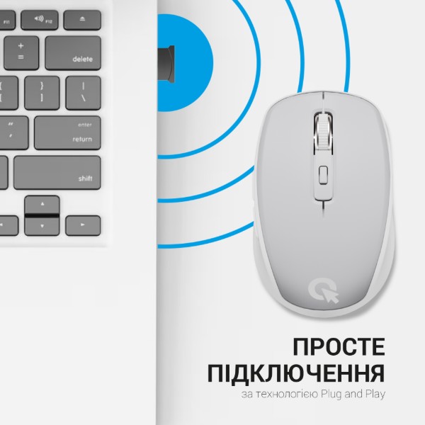 Фото - Мышь беспроводная OfficePro Gray (M267G)