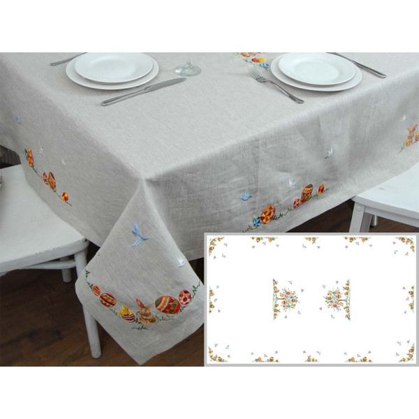 Фото - Скатертина прямокутна Lefard Великоднє дерево 240х140 (08-020)