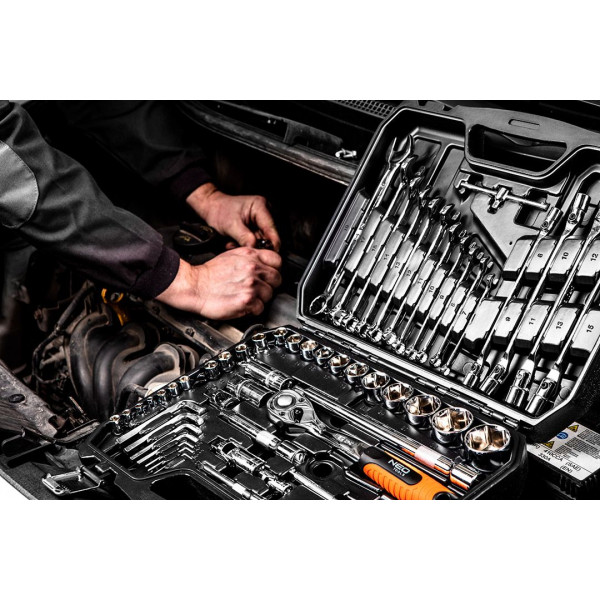 Фото - Набір інструментів Neo Tools 08-915 77 шт.
