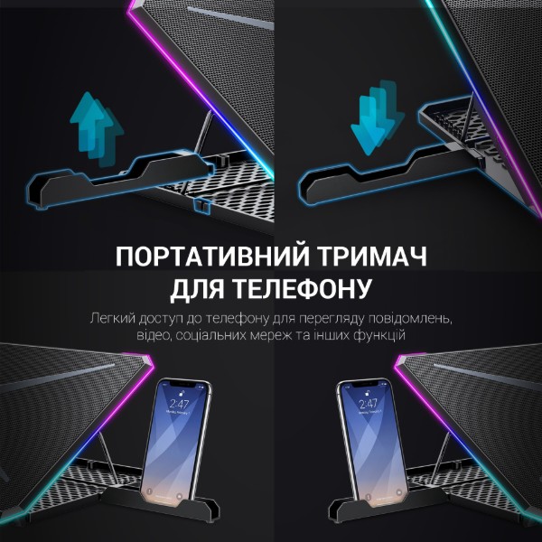 Фото - Подставка под ноутбук охлаждающая GamePro CP940 Black