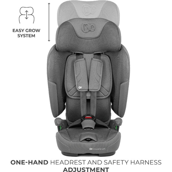 Фото - Автокрісло Kinderkraft Fix2Go i-Size Grey (KCFI2GO0GRY0000)