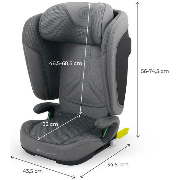 Фото - Автокрісло Kinderkraft Unity 2 i-Size Grey (KCUNIT02GRY0000)