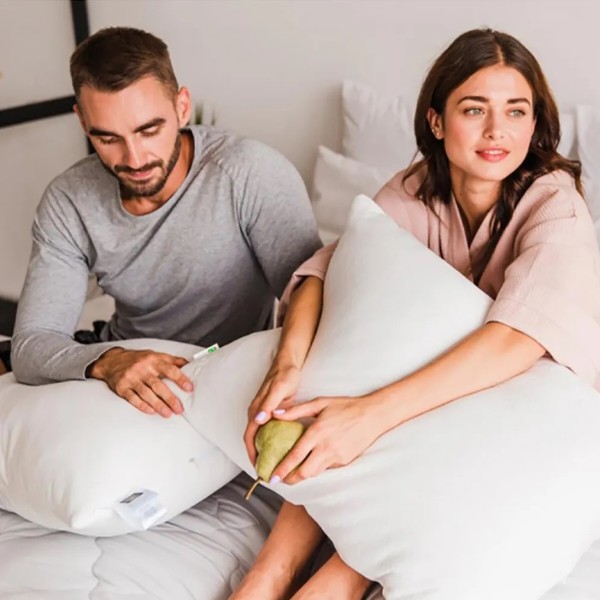 Фото - Подушка стандартна MirSon антиалергенна №765 Julia з евкаліптом пружна 40х60 см (2200001488601)
