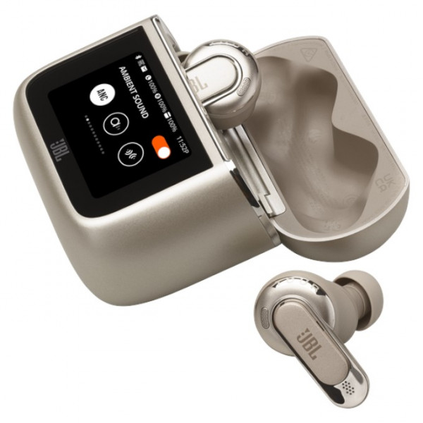 Фото - Навушники вкладиші бездротові TWS JBL Tour Pro 3 Latte (JBLTOURPRO3LTT)