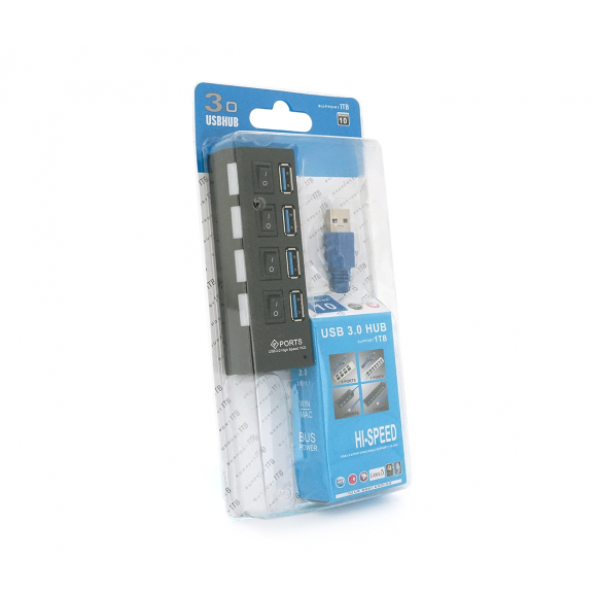 Фото - Хаб USB Voltronic USB 3.0, 4 порта (YT-3H4S/1TB)