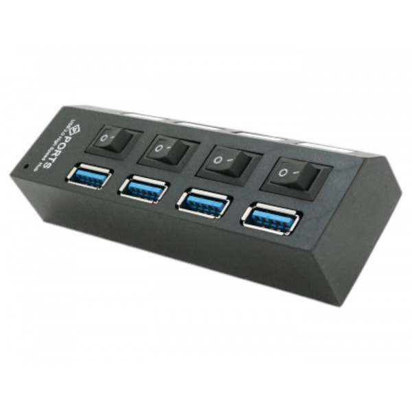 Фото - Хаб USB Voltronic USB 3.0, 4 порта (YT-3H4S/1TB)