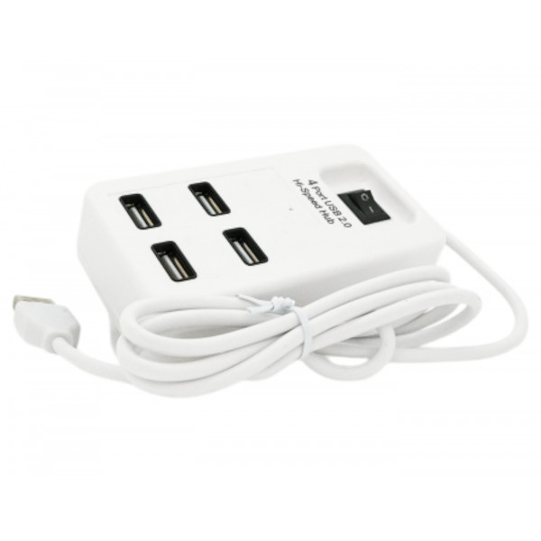 Фото - Хаб USB Voltronic USB 2.0 4 порта White (YT-HWS4-W)
