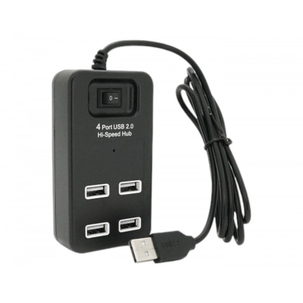 Фото - Хаб USB Voltronic USB 2.0 4 порта Black (YT-HWS4-B)