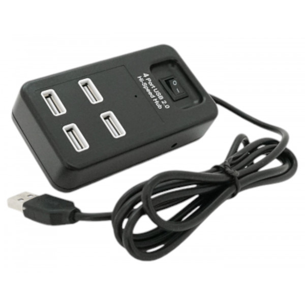 Фото - Хаб USB Voltronic USB 2.0 4 порта Black (YT-HWS4-B)