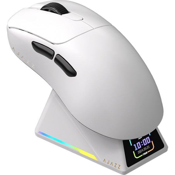 Фото - Миша бездротова ігрова Ajazz AJ179 APEX -3 Mod-White-Pixart 3950-8K (AJM179-A-W)