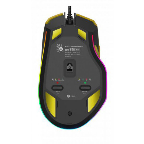 Фото - Мышь проводная игровая Bloody W70 Max (Punk Yellow)