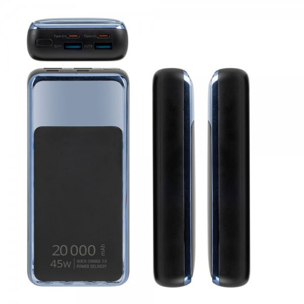 Фото - Уцінка - Батарея мобільна RIVACASE 20000 mAh 45W Black (RIVAPOWER VA1075 (Black))