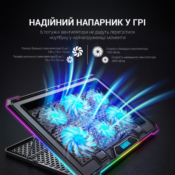 Фото - Подставка под ноутбук охлаждающая GamePro CP940 Black