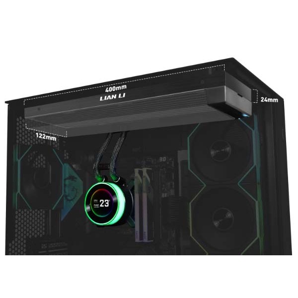 Фото - Водяна система охолодження Lian Li HydroShift II LCD-S 360N FANLESS Black (G89.GHS2LCDS36NB.00)