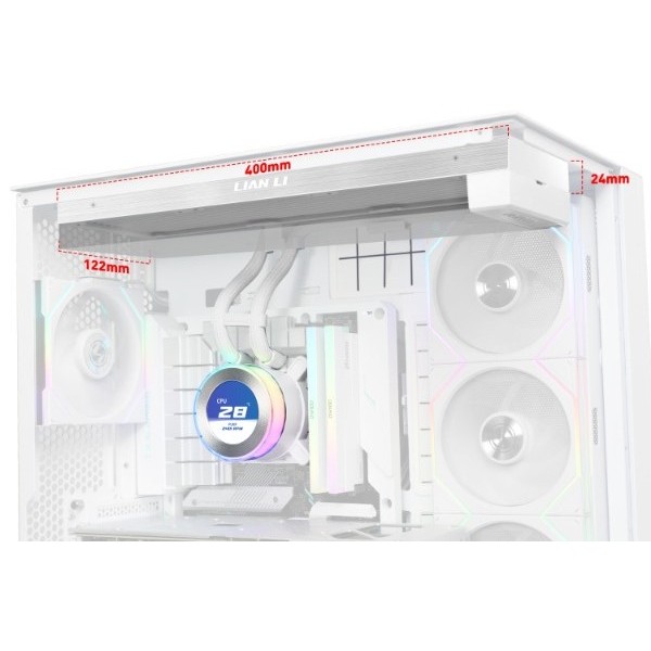 Фото - Водяна система охолодження Lian Li HydroShift II LCD-C 360 FANLESS White (G89.GHS2LCD36W.00)