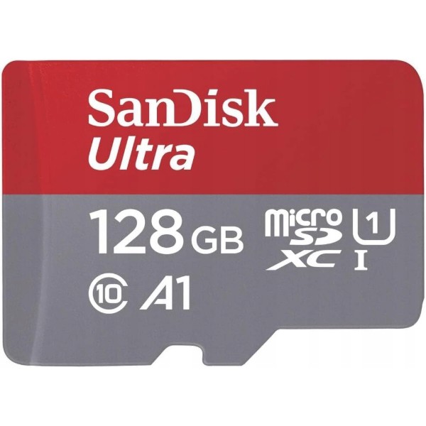 Фото - Карта пам'яті SanDisk microSDXC UHS-1 Ultra 128Gb class 10 A1 140Mb/s (SDSQUAB-128G-GN6IA) Фото - Карта пам'яті SanDisk microSDXC UHS-1 Ultra 128Gb class 10 A1 140Mb/s (SDSQUAB-128G-GN6IA)