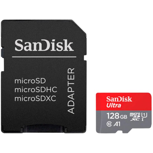 Фото - Карта пам'яті SanDisk microSDXC UHS-1 Ultra 128Gb class 10 A1 140Mb/s (SDSQUAB-128G-GN6IA)
