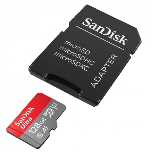 Фото - Карта пам'яті SanDisk microSDXC UHS-1 Ultra 128Gb class 10 A1 140Mb/s (SDSQUAB-128G-GN6IA)