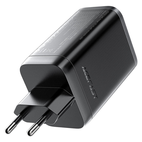 Фото - Мережевий зарядний пристрій AceFast A111 PD67W GaN charger(2*USB-C+USB-A) Black (6974316284062)