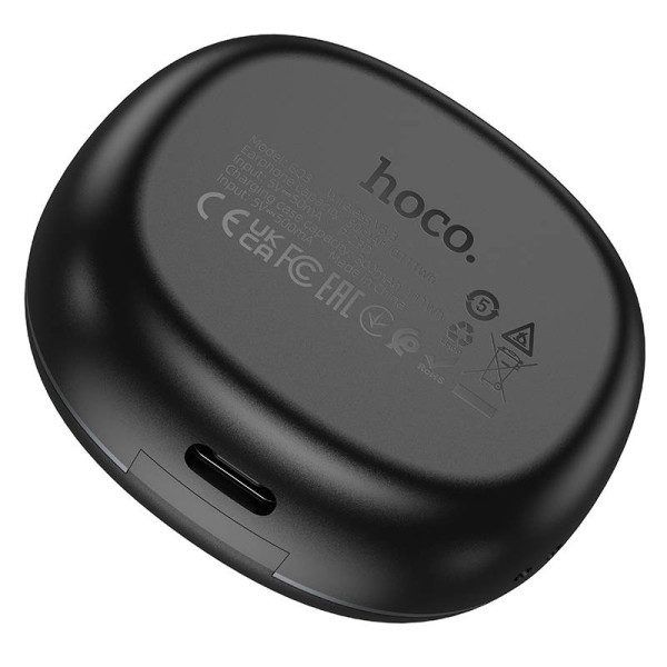 Фото - Наушники вкладыши беспроводные TWS HOCO EQ3 Smart true wireless BT headset Black (6931474798558)