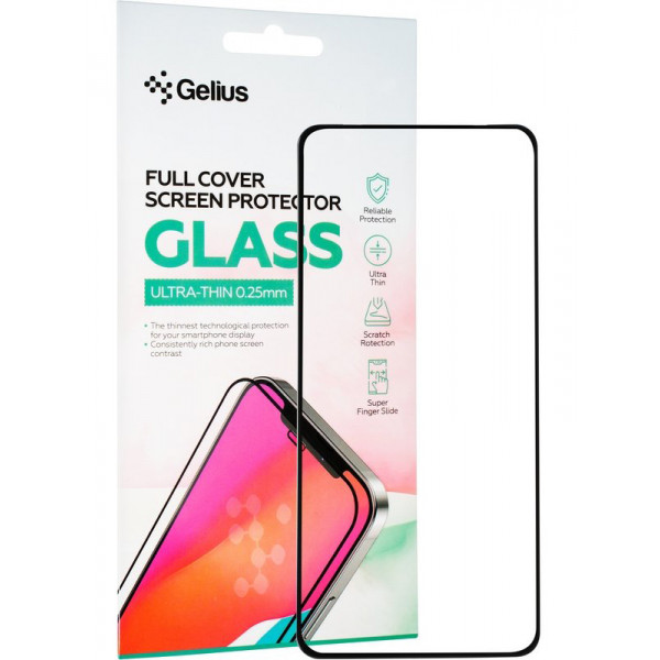 Фото - Захисне скло для смартфону Gelius Full Cover Ultra-Thin 0.25mm for Samsung G991 (S21) Black (94574)