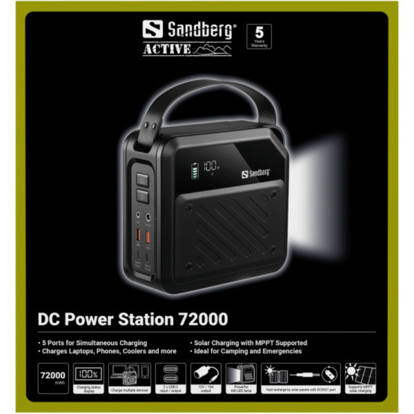 Фото - Батарея мобільна Sandberg 72000mAh 268W (421-22)