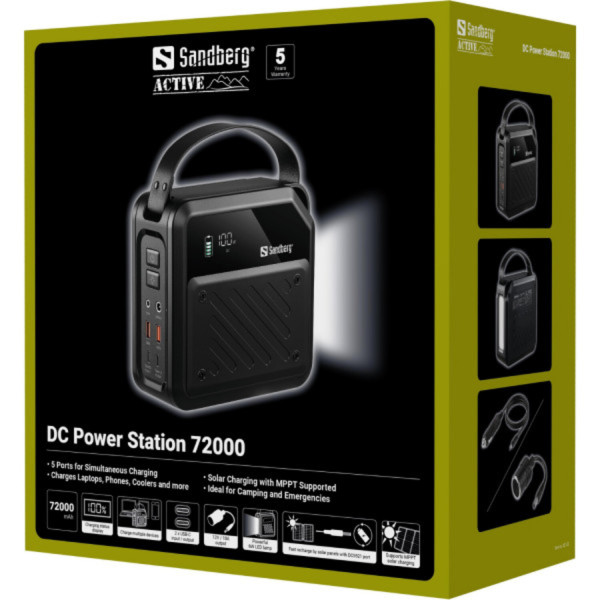 Фото - Батарея мобільна Sandberg 72000mAh 268W (421-22)