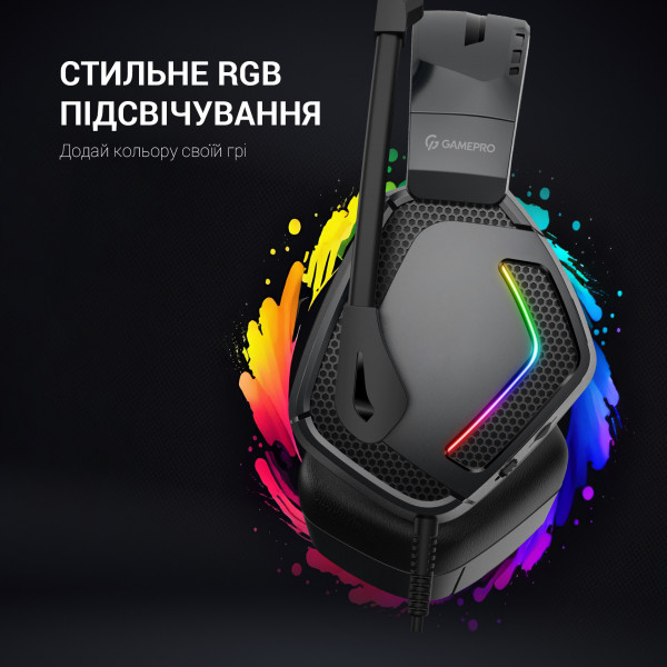 Фото - Гарнитура проводная игровая GamePro HS605 RGB