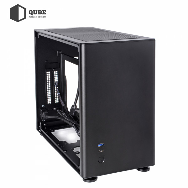 Фото - Корпус QUBE A4 Aluminum Black (QBA4I_WBNU3)