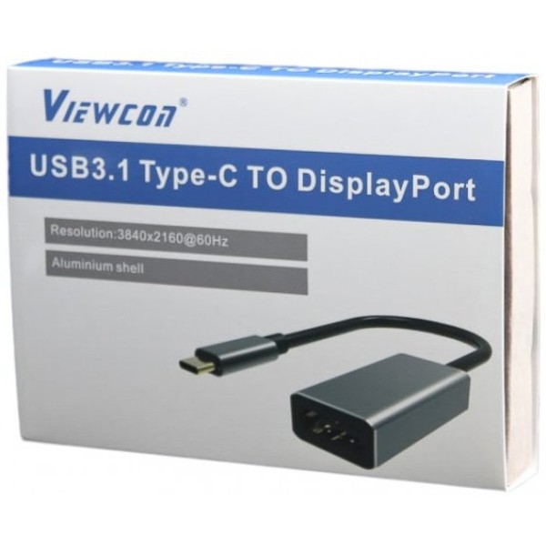 Фото - Перехідник Viewcon USB-C на DisplayPort USB 3.1 (TE391)
