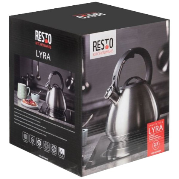 Фото - Чайник металевий RESTO LYRA 2.7 л (90603)