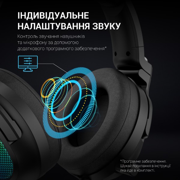 Фото - Гарнітура дротова ігрова GamePro HS1300 7.1 RGB
