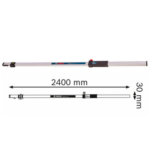 Фото - Вимiрювальна рейка Bosch Professional GR240, 240 см (0.601.094.100)