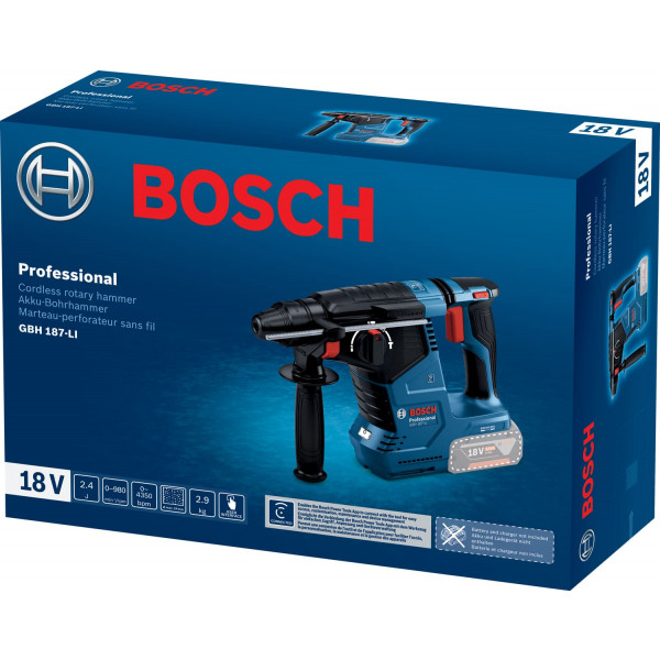 Фото - Перфоратор Bosch GBH 187-LI Professional (0.611.923.020)