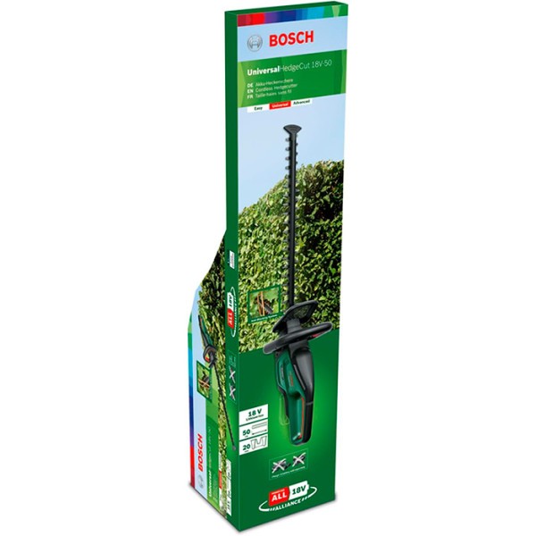 Фото - Кущоріз акумуляторний Bosch UniversalHedgeCut 18V-50 без АКБ и ЗУ (0.600.849.K00)