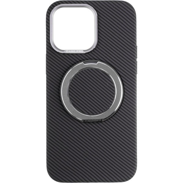 Фото - Чехол для смартфона Gelius Carbon Ring Stand 360 for iPhone 15 Pro Max Grey (98586)
