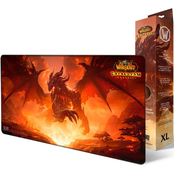 Фото - Коврик для мыши игровой Blizzard WORLD OF WARCRAFT Classic: Cataclysm Deathwing XL (FBLMPWOWCATDW25XL)