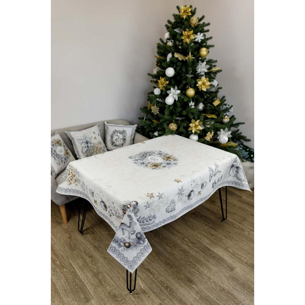 Фото - Скатерть прямоугольная Прованс гобален SILVER STAR 135х350 см (031277)
