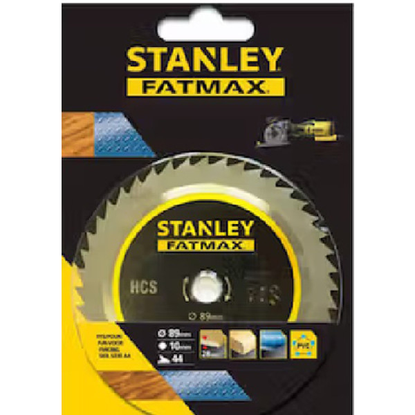 Фото - Круг відрізний по дереву Stanley HCS MULTI SAW 89x10 мм (STA10420)