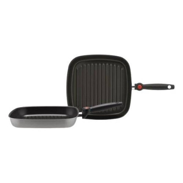 Фото - Сковорода-гриль зі знімною ручкою Piardi Home 28 см (FIRS2825GR01)