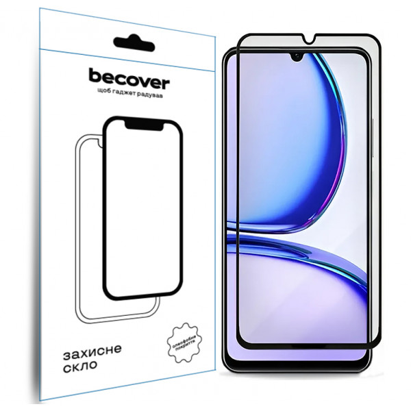 Фото - Защитное стекло для смартфона BeCover for Realme C61 Black (711809)